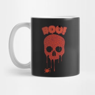 Creepy halloween evil skull and spiders - Scary halloween Mug